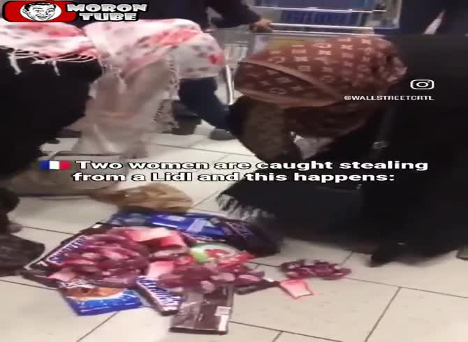Video :Two thieving ladies show off all they own